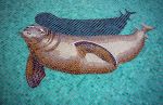 Sea Life Swimming Pool | Mosaic in Art & Wall Decor by Paul Siggins - The Mosaic Studio. Item composed of glass