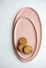 Handmade Oval Porcelain Serving Platter. Pink | Serveware by Creating Comfort Lab