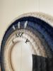 Azure Intention Wheel | Macrame Wall Hanging in Wall Hangings by Ooh La Lūm. Item made of fiber