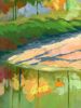 Sun Bank With Azaleas | Oil And Acrylic Painting in Paintings by Catherine Twomey. Item made of canvas compatible with contemporary and modern style