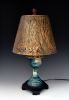 Table Lamp 126 porcelain, steel shade | Lamps by Ron Mello Studio Art. Item made of wood with linen