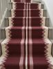 Handwoven Woolen Maroon Runner Rug | Rugs by Evergreen Carpets. Item made of wool works with boho & minimalism style