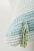 Tolima Lumbar Cielo Blue & Sage Green Pillow | Cushion in Pillows by Zuahaza by Tatiana | Central Park in New York. Item made of cotton with fiber works with boho style