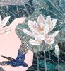 In the shadow of lotuses | Mosaic in Art & Wall Decor by Julia Gorbunova. Item made of glass works with contemporary & art deco style