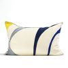 "Nat" hand-painted 100% silk cushion cover | Pillows by Natalia Lumbreras. Item composed of fabric