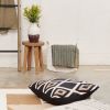 Tisa Black Silk Pillow | Pillows by Studio Variously. Item composed of cotton