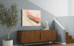 Elmhurst Sunset in Washi | Oil And Acrylic Painting in Paintings by Jan Sullivan Fowler. Item composed of paper and synthetic