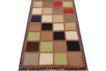 Vintage Gabbeh Persian Rug with Colorful Geometric Patterns | Area Rug in Rugs by Rug and Kilim