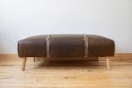 The Equestrian Ottoman 48 x 22 | Benches & Ottomans by OTTOMN. Item made of steel with leather works with boho & scandinavian style