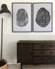 Fingerprint and Tree Rings Print | Prints by Erik Linton. Item made of paper