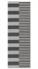 Handwoven Wool Modern Stair Runner Grey/Black/White Rug | Runner Rug in Rugs by Evergreen Carpets. Item composed of wool in boho or minimalism style