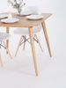 Small dining table, extending dining table for small space | Tables by Mo Woodwork. Item made of oak wood works with minimalism & mid century modern style