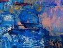 Gold Shafted Earth | Oil And Acrylic Painting in Paintings by Catherine Twomey | Mission Hospital in Asheville. Item composed of wood & synthetic