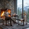 Minimalist Ming Style Imperial Horseshoe Armchair Trio Set | Chairs by Dynasty Artisan. Item composed of wood in minimalism or contemporary style