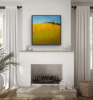 Golden Hill | Oil And Acrylic Painting in Paintings by Victoria Veedell. Item made of canvas
