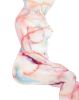 Nude No. 127 : Original Watercolor Painting | Paintings by Elizabeth Becker. Item made of paper compatible with minimalism and contemporary style