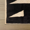 Folded Edge | Rugs by Hillary Ronney-Fernandes | LWI. Item composed of wool in mid century modern or contemporary style