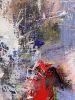 Untitled. 12.27.22 | Mixed Media by Viktoria Ganhao. Item composed of linen in contemporary or modern style