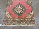 Vintage Turkish Rug Runnner | 3.2 x 12.3 | Small Rug in Rugs by Wool and Rug. Item composed of cotton compatible with boho and country & farmhouse style