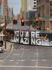 YOU ARE AMAZING - LIGHTRAIL | Street Murals by Jayarr Steiner. Item composed of synthetic
