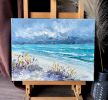 "Wild beach" original palette knife oil | Oil And Acrylic Painting in Paintings by OXYPOINT. Item in contemporary or mediterranean style