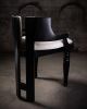 Miss. M Dining Black Oak Chair | Dining Chair in Chairs by Aeterna Furniture. Item composed of oak wood