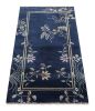 Rug & Kilim’s Chinese Art Deco Rug, Dark Blue with Elegant | Area Rug in Rugs by Rug and Kilim
