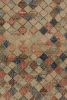 Vintage Distressed Runner Rug, Polychromatic Geometric | Area Rug in Rugs by Rug and Kilim