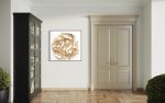 Textured Wall Art/3 Dimensional Art/Fiber Art | Wall Sculpture in Wall Hangings by Stef Shock. Item composed of cotton and glass in boho or contemporary style