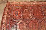 Antique Paisley Geometric Beige Red and Blue Wool Persian | Area Rug in Rugs by Rug and Kilim
