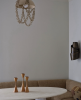 Ceramic chain pendant light | Pendants by Asmaa Aman Studio. Item composed of ceramic in boho or country & farmhouse style
