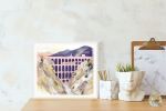 Under the Pastel Arches | Oil And Acrylic Painting in Paintings by Hannah Chloe. Item made of paper with synthetic