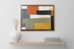 Amber Fold | Oil And Acrylic Painting in Paintings by Rich Godfrey. Item made of canvas works with minimalism & mid century modern style
