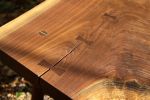 Nakashima-Inspired Spindle Back Bench in Black Walnut | Benches & Ottomans by Miikana Woodworking. Item made of walnut