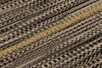 Rug & Kilim's Accent Kilim, Beige-Black Textural Stripes | Area Rug in Rugs by Rug and Kilim