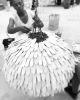 The Mud Leaf Dome | Pendants by Mud Studio, South Africa. Item composed of steel & stoneware