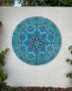 Outdoor wall mural made from ceramic (33.9") | Wall Sculpture in Wall Hangings by GVEGA. Item made of stone works with boho style