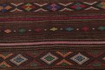 Vintage Persian Soumak Kilim, Vibrant Jewel Tone Geometric | Area Rug in Rugs by Rug and Kilim