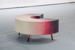 "Coco Drinks Wine"- a circular coffee table with drawer | Tables by Makingworks. Item composed of wood in contemporary style