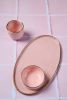 Handmade Porcelain Espresso Cup With Gold Rim. Powder Pink | Drinkware by Creating Comfort Lab. Item composed of ceramic