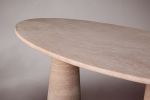 Travertine Dining Table. Dining Table. Dining Room Table. | Tables by HamamDecor LLC. Item made of marble compatible with minimalism and contemporary style