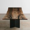 Custom Oxidized Maple Conference Table | Tables by Elko Hardwoods. Item composed of maple wood and steel