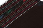Vintage Afghan Kilim Runner with Stripes and Brown Open | Area Rug in Rugs by Rug and Kilim. Item composed of wool