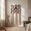 Handmade Decorative Focal Point for Commercial Spaces | Macrame Wall Hanging in Wall Hangings by Sarmal Design. Item composed of cotton and metal in boho or minimalism style