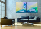 Breaking Dawn one and Two | Oil And Acrylic Painting in Paintings by Gabrielle Shannon. Item made of canvas & synthetic