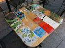 Recycled Skateboard Cafe Tables | Dining Table in Tables by Skate or Design | Buredo in Washington. Item made of wood