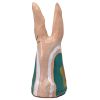 Disapproving Bunny- Pink Ray | Sculptures by Fuzz E. Grant. Item made of stoneware with synthetic
