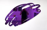 Round Scribble Mirror (Purple) | Decorative Objects by Ryan Coleman. Item made of synthetic compatible with minimalism and contemporary style