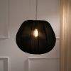 Luxe Collection - Berlin Lamp (Black) | Pendants by FIG Living. Item composed of fabric in minimalism or contemporary style