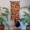 Large Scale Geometric Modern Wall Hanging - Customizable | Tapestry in Wall Hangings by The Good Vibe Effect. Item made of oak wood with cotton works with contemporary & eclectic & maximalism style